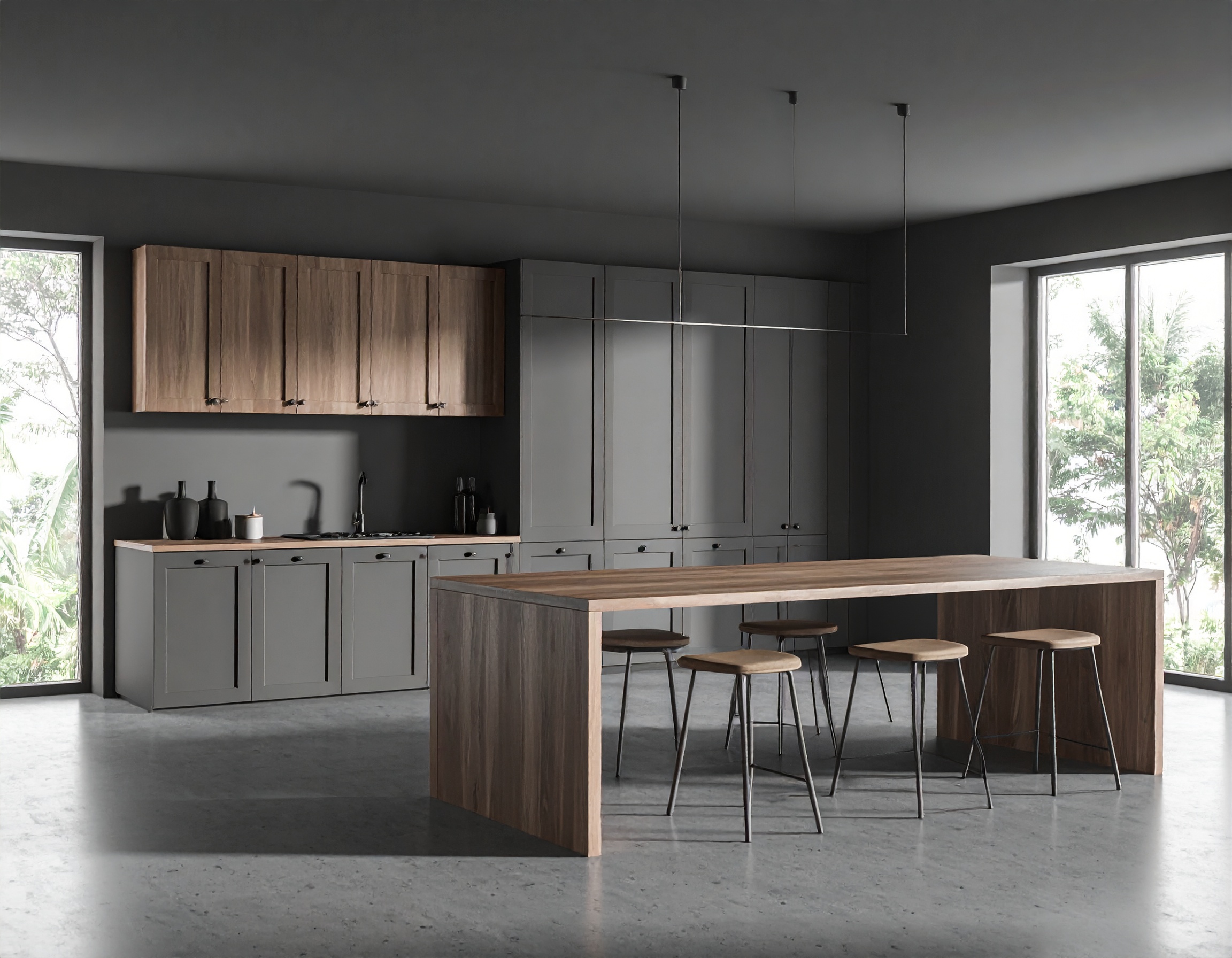 Artisan fabricant une cuisine